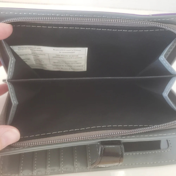 Shag Wear Purple/Gray Life is Better with A Meow/Cat Womans Wallet. - Picture 4 of 9